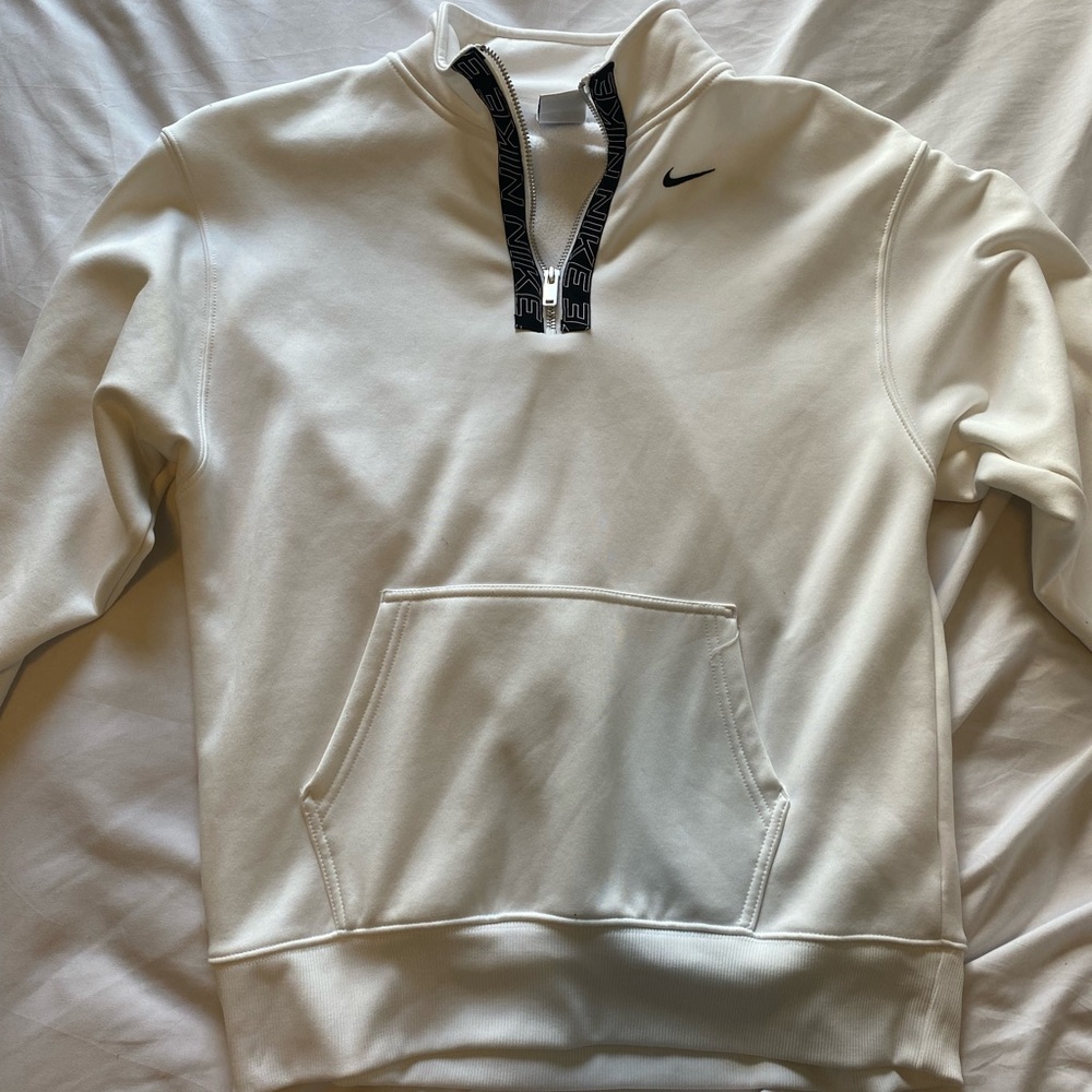 white nike quarter zip